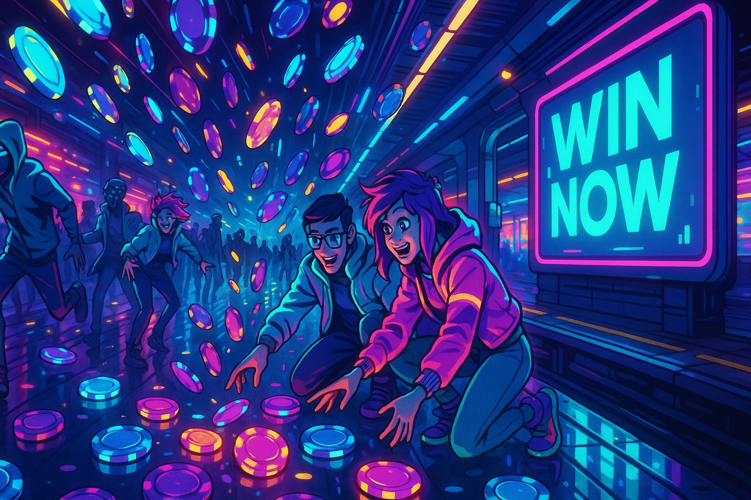 Ilustrasi aksi dan emosi penggemar saat mengikuti taruhan olahraga secara online